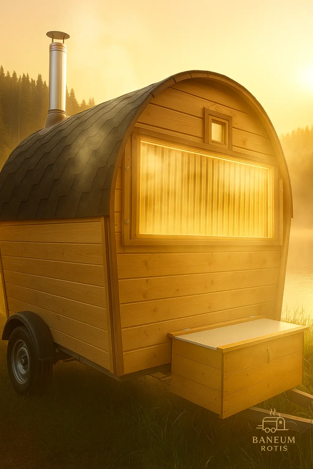 Мобильная баня Baneum Standard 3x2 с предбанником